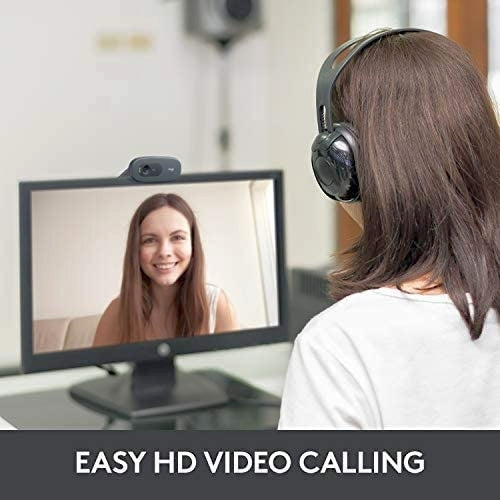 Logitech C270 HD webcam 720p in black – view 7