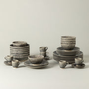 Madeira - Grey 30-piece Dinnerware Set with Coffee Cup and Saucer