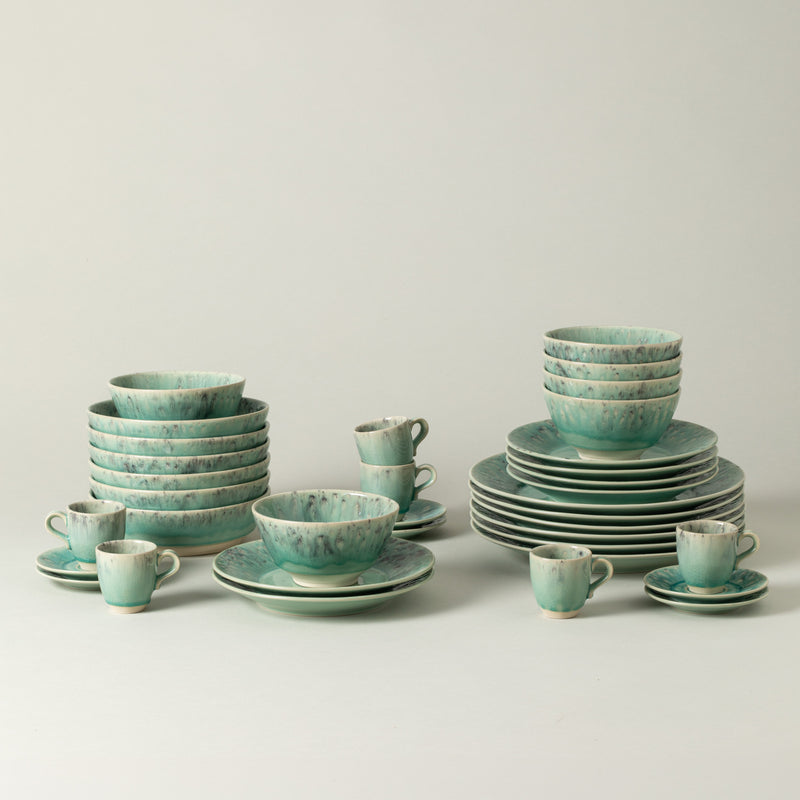 Madeira - Blue 30-piece Dinnerware Set with Coffee Cup and Saucer