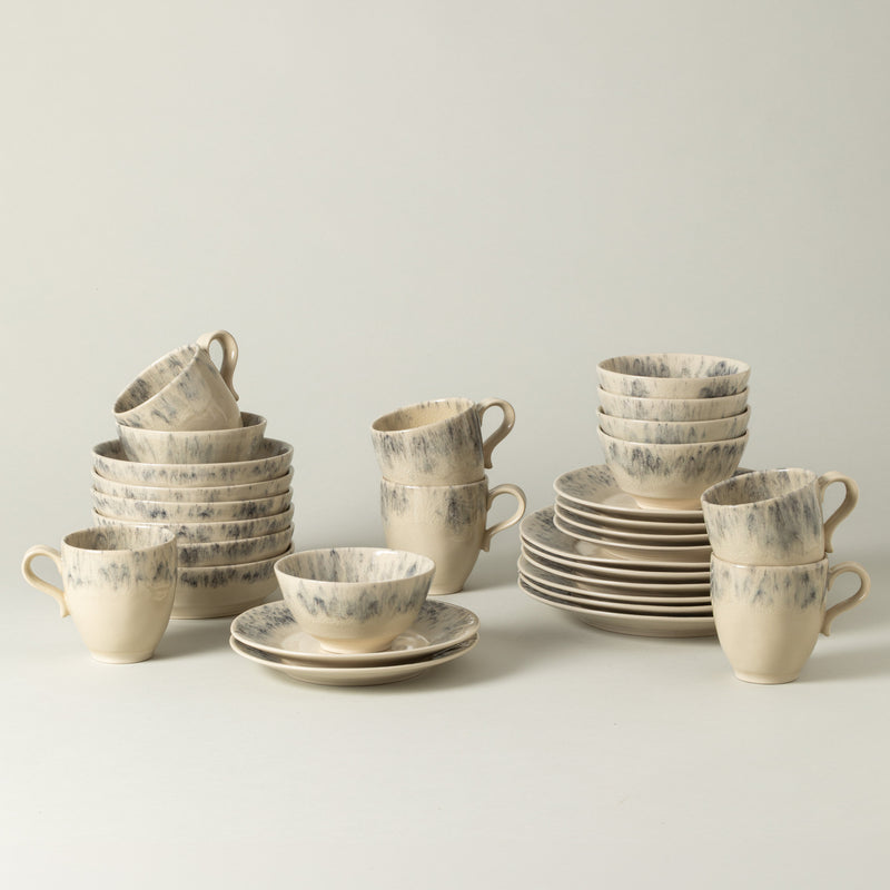 Madeira - Cream 30-piece Dinnerware Set with Mug