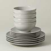Friso - Grey 12-piece Dinnerware Set with Bowl