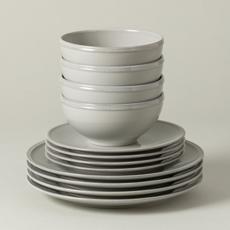 Friso - Grey 12-piece Dinnerware Set with Bowl