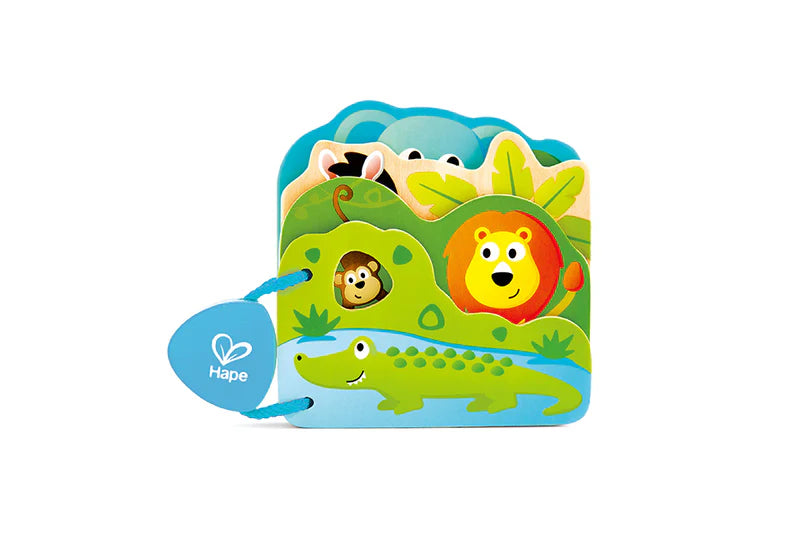 Hape - Baby's Wild Animal Book - 6pcs