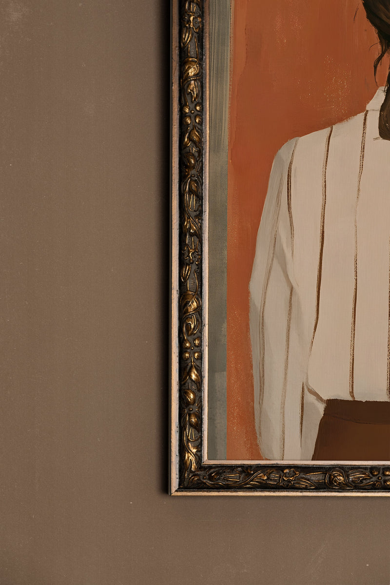 ÉCHO DU SILENCE, CADRE VINTAGE BRONZE