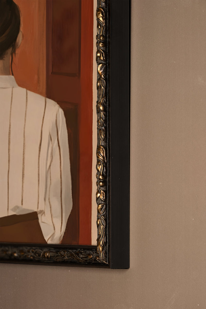 ÉCHO DU SILENCE, CADRE VINTAGE BRONZE