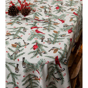 Now Designs - Birds & Boughs Christmas Tablecloth 60 X 120 inch - lifestyle