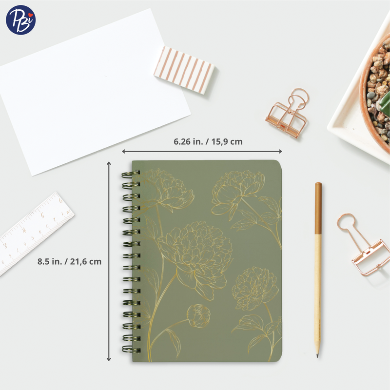 NOTEBOOK - FLEURS DORÉES