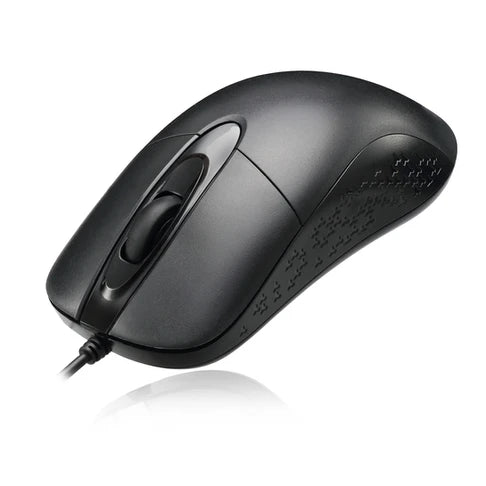 Adesso - Mouse Wired Antimicrobial Waterproof IP67 W4 3 Button up to 1000dpi PC/Mac - Black