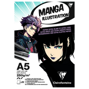 Bloc collé Illustration Manga 250G A5 (5.8 x 8.3 in)
