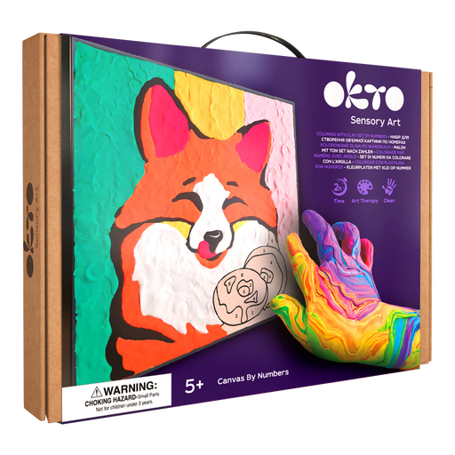 OKTO - COLORING WITH CLAY BY NUMBERS - Fox - Limolin 