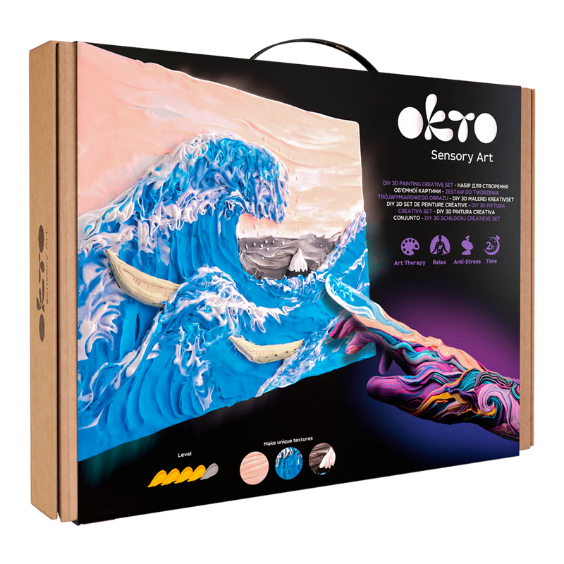 OKTO - DIY 3D CREATIVE PAINTING SET - THE BIG WAVE IN KANAGAWA - Limolin 