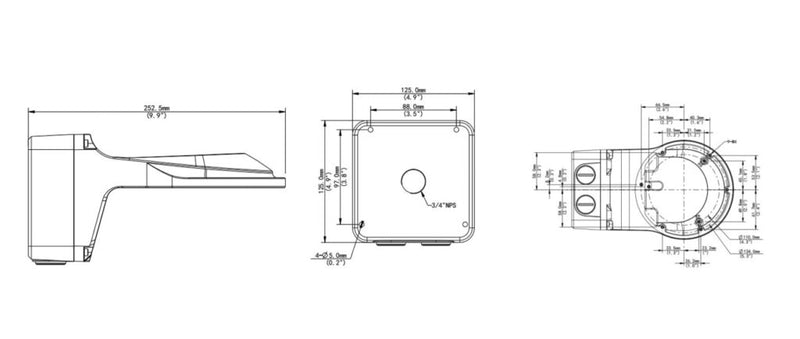 Gyration - Wall Mount for Network Camera ACS-J109- Aluminum Alloy