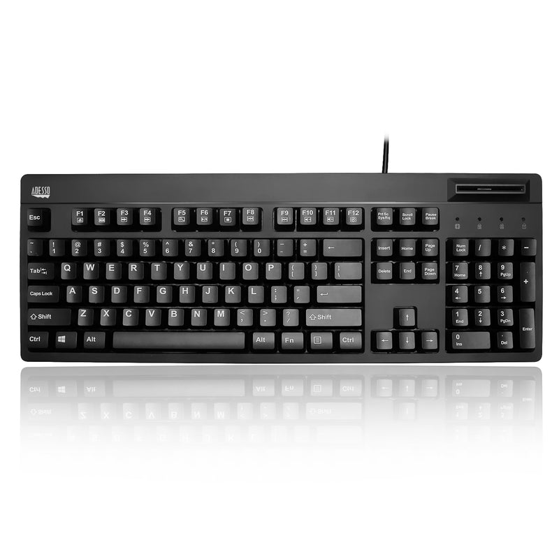 Adesso EasyTouch AKB-630SB-TAA smart card reader keyboard