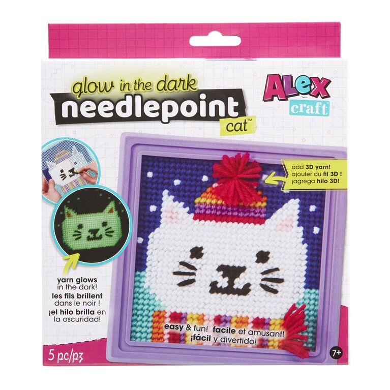 ALEX - Craft - Glow-In-The-Dark Needlepoint - Cat - Limolin 