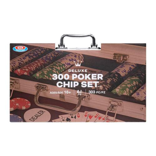 ALEX - Ideal - Deluxe -300Pc - 115G Poker Chips In Alum Case - Limolin 