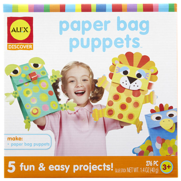 ALEX Toys - Discover Paper Bag Puppets - Limolin 