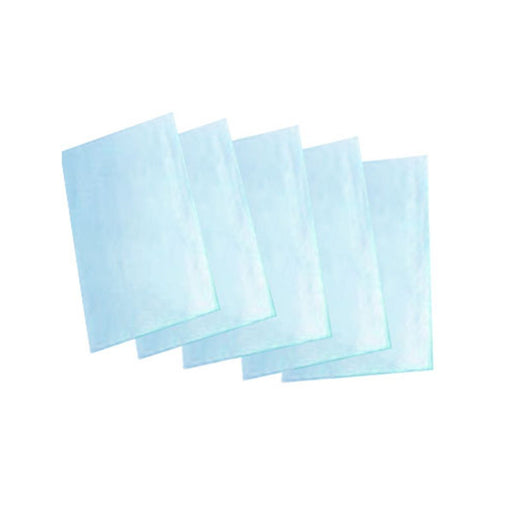 AMD Medicom - Blue Plastic Towels (125) (Dental Bibs) - Limolin 