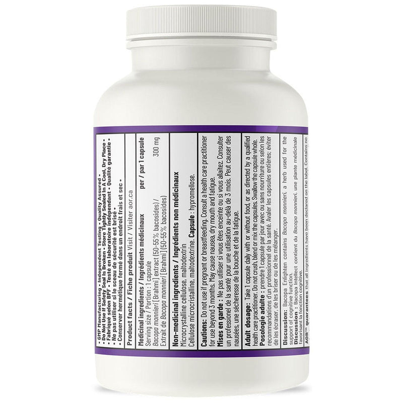AOR - Bacopa Enlighten 60caps - Limolin 