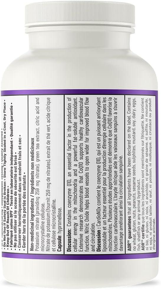 AOR - CARDIONOx 30caps - Supports Healthy Cardiovascular Function - Limolin 