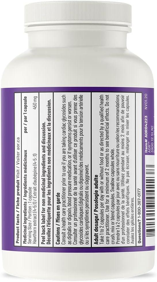 AOR - Hawthorn II 60caps - Supports Cardiovascular Health - Limolin 