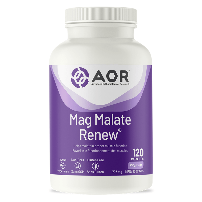 AOR - Mag Malate Renew 120caps - Limolin 
