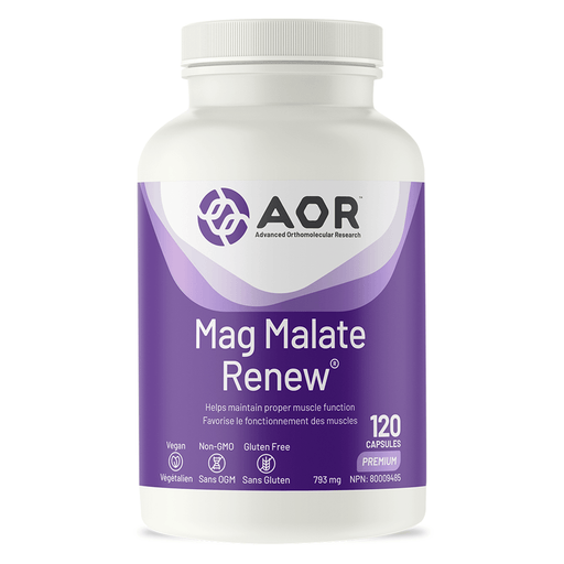 AOR - Mag Malate Renew 120caps - Limolin 