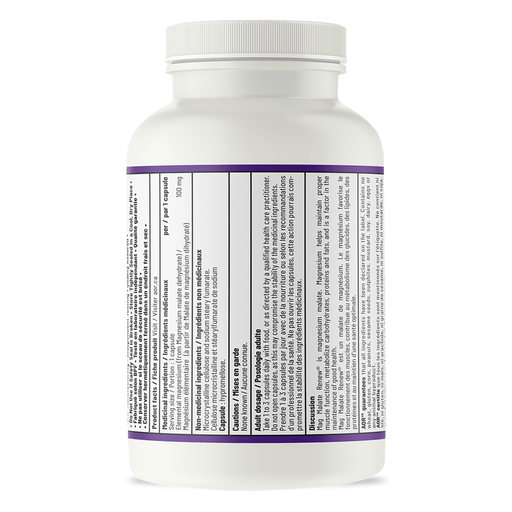 AOR - Mag Malate Renew 120caps - Limolin 