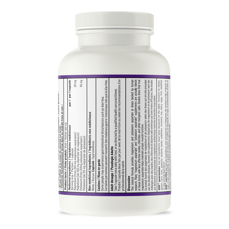 AOR - Magnesium/Potassium Aspartates 120caps - Limolin 