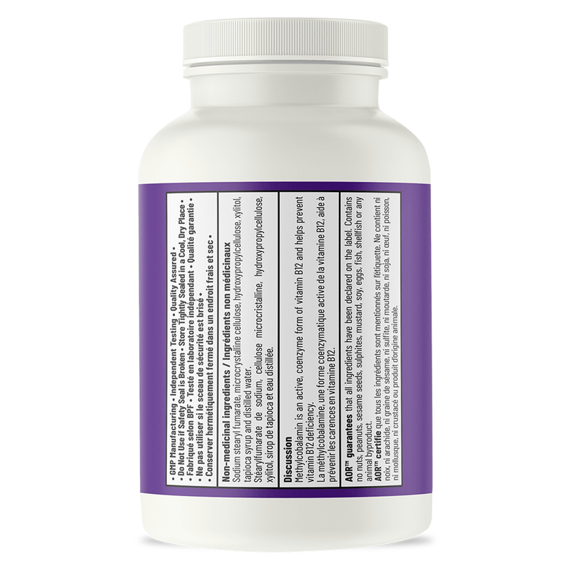 AOR - Methyl B12 - 5mg 60tabs - Limolin 