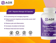 AOR - Migraine Manager 60caps - Limolin 