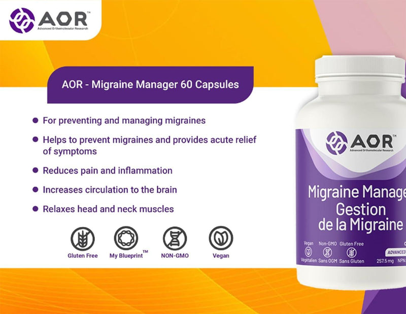 AOR - Migraine Manager 60caps - Limolin 