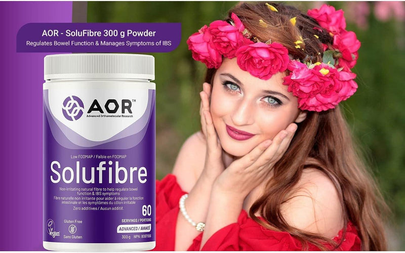 AOR - SoluFibre 300g - Regulates Bowel Function & Manages Symptoms of IBS - Limolin 