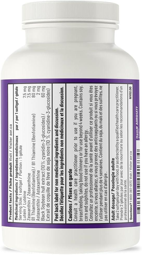 AOR - Vision Support II 60caps - Reduce Your Risk of Age-Related Macular Degeneration - Limolin 