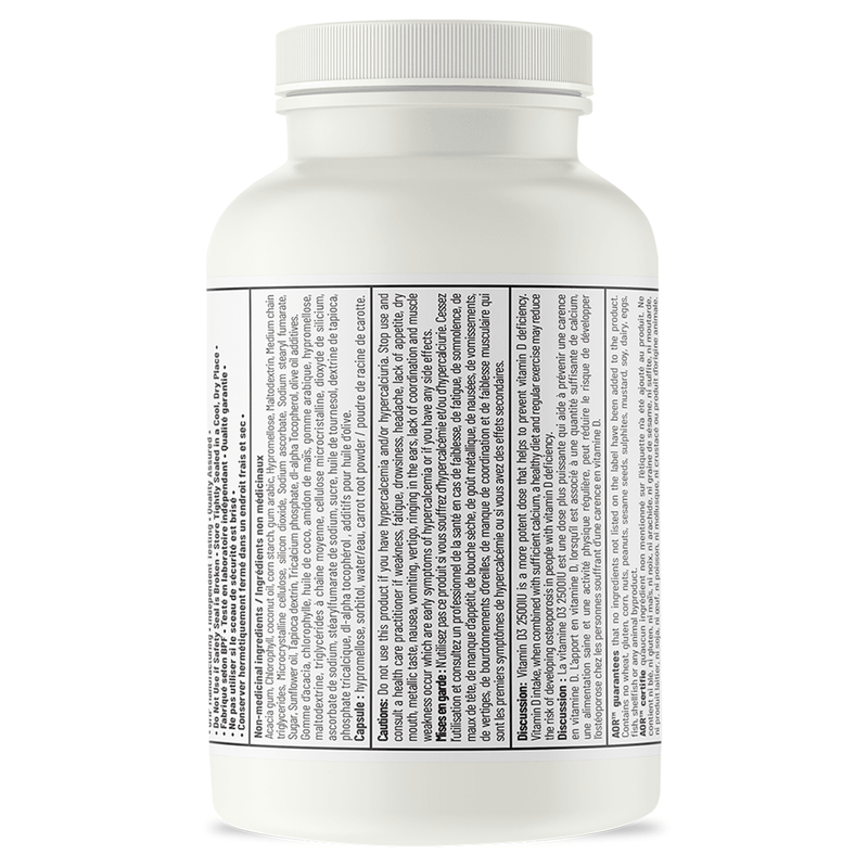 AOR - Vitamin D3 2500IU 60caps - Limolin 