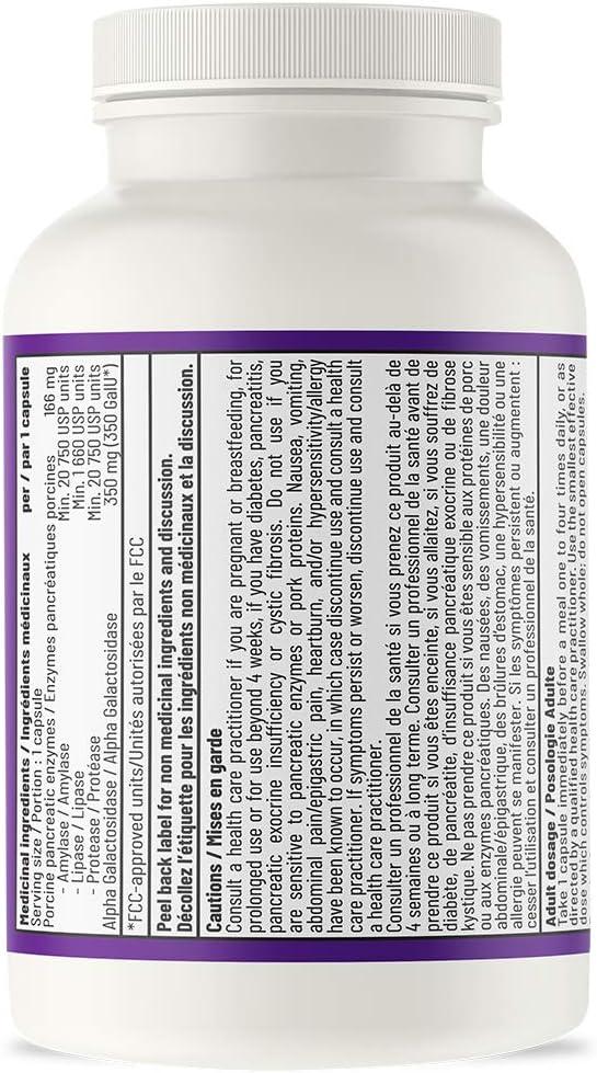 AOR - Zymes 100caps - Pancreatic Enzymes for Healthy - Limolin 
