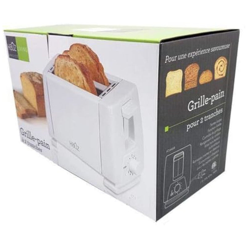 HAUZ ATS1985 2-Slice Toaster, Grey