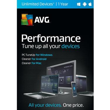 AVG - Performance Tuneup & Clean (Unlimited Device - 1Yr) - Limolin 