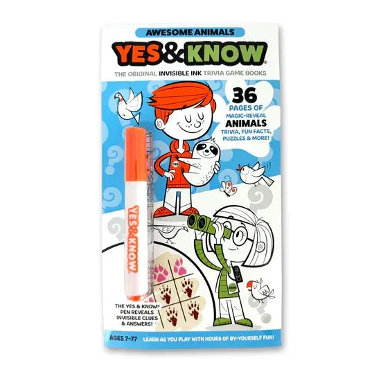 Yes & Know - INVISIBLE INK - The Original INVISIBLE INK Trivia Books