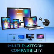 Adesso - Earbuds Bluetooth Xtream T4 - Open-Ear with Charging Case - Black - Limolin 