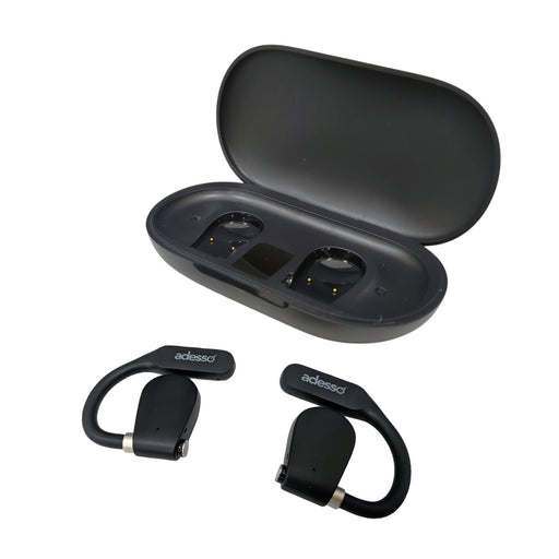 Adesso - Earbuds Bluetooth Xtream T4 - Open-Ear with Charging Case - Black - Limolin 
