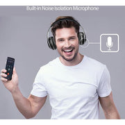 Adesso - Headset Bluetooth with Mic Noise Isolating 35mm Aux Cable Included - Black - Limolin 