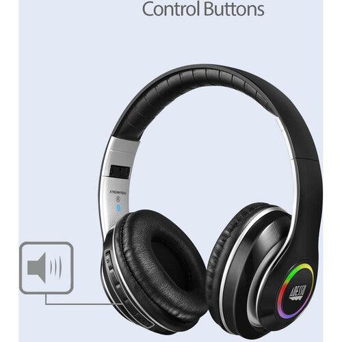 Adesso - Headset Bluetooth with Mic Noise Isolating 35mm Aux Cable Included - Black - Limolin 