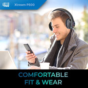 Adesso - Headset Bluetooth with Mic Noise Isolating 35mm Aux Cable Included - Black - Limolin 