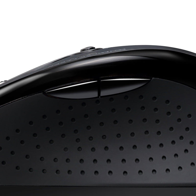 Adesso - Mouse Laser Wireless Ergonomic G25 6 Button up to 1600dpi PC/Mac - Black - Limolin 
