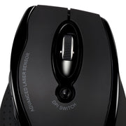 Adesso - Mouse Laser Wireless Ergonomic G25 6 Button up to 1600dpi PC/Mac - Black - Limolin 