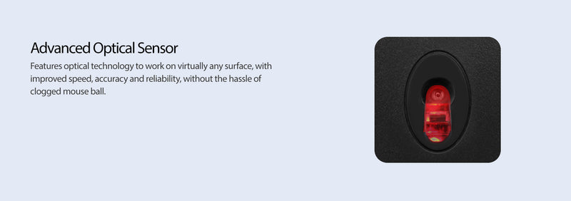 Adesso - Mouse Wired HC-3003US 3 Buttons optical scroll up to 1000dpi PC/Mac - Black - Limolin 