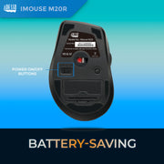 Adesso - Mouse Wireless Ergonomic M20R 6 Button up to 1600dpi PC/Mac - Red - Limolin 