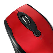 Adesso - Mouse Wireless Ergonomic M20R 6 Button up to 1600dpi PC/Mac - Red - Limolin 