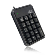 Adesso - Numeric Keypad Wired 19 Keys & 3 Port USB Hub PC/Mac - Black - Limolin 