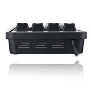 Adesso - Numeric Keypad Wired 19 Keys & 3 Port USB Hub PC/Mac - Black - Limolin 